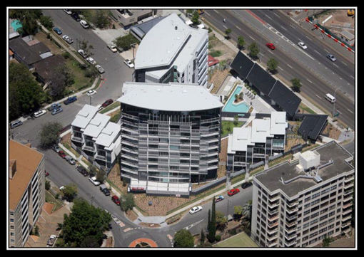 Construction progress aerial photography after